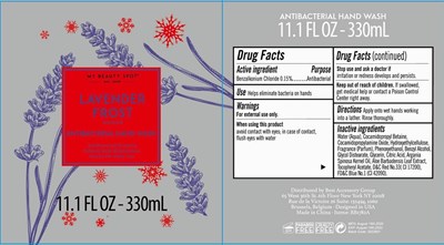 Label Image (Lavender Frost Antibacterial Hand Wash Bzk 330ml)